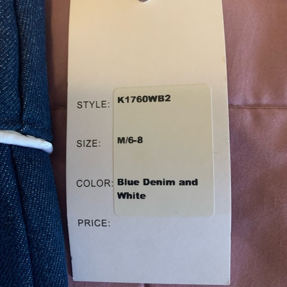 NWT Unique Vintage Denim Wiggle Skirt Horse embroidery Medium. Hard to Find - Picture 6 of 10